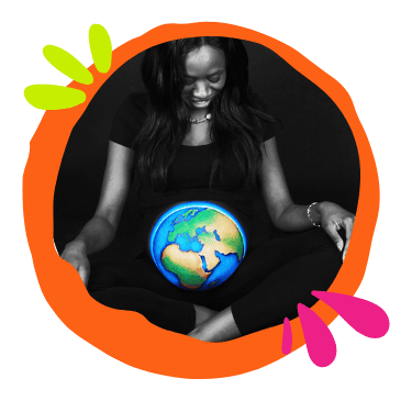 Belly painting Terre